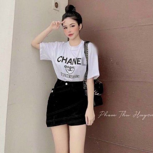 Quần giả váy kaki đắp chéo lưng cao