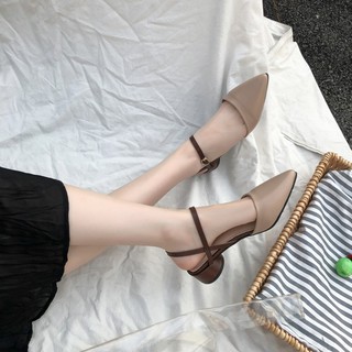 [ORDER] Giày mũi nhọn đế tròn cao 3cm (ảnh thật ở cuối)
