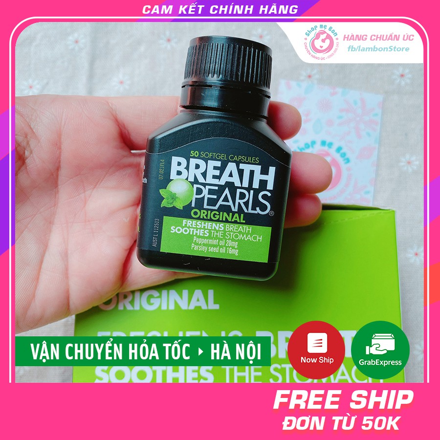  Viên uống thơm miệng Breath Pearls (50 viên) - Úc