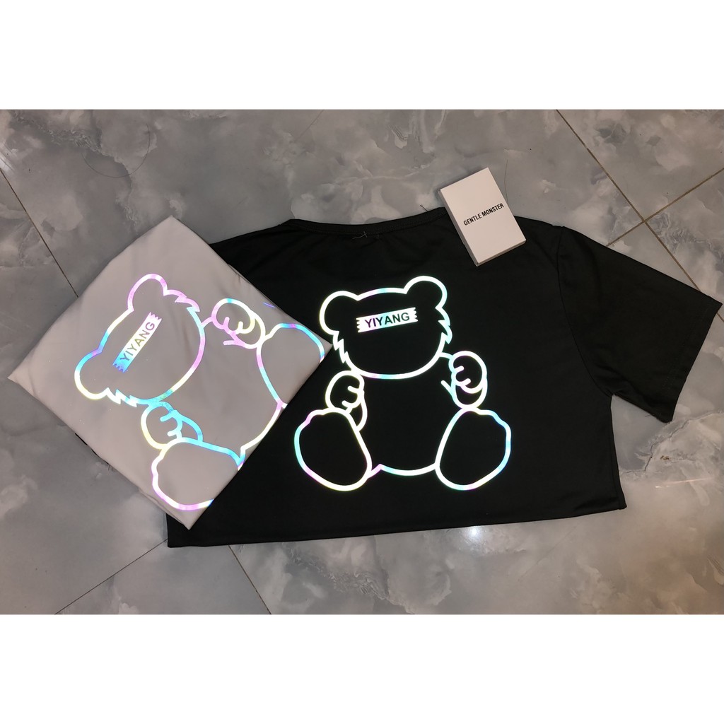 Áo Phông cộc tay rộng OVERSIZE,áo phông nam nữ hoạ tiết Chú Gấu phản quang trending,áo thun Unisex vải cotton, | BigBuy360 - bigbuy360.vn
