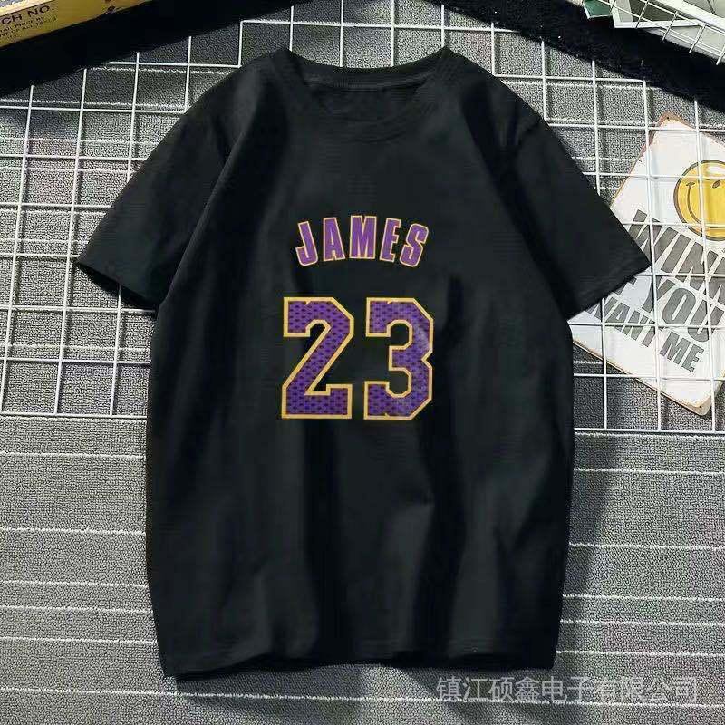 Áo Thun Ngắn Tay In Hình Đội Bóng Rổ Lakers Cá Tính Áo Thun Bóng Rổ In Số 24 Kobe Năng Động Thời Trang Dành Cho Nam Áo Thun Thể Thao Dáng Suông 23 Thời Trang