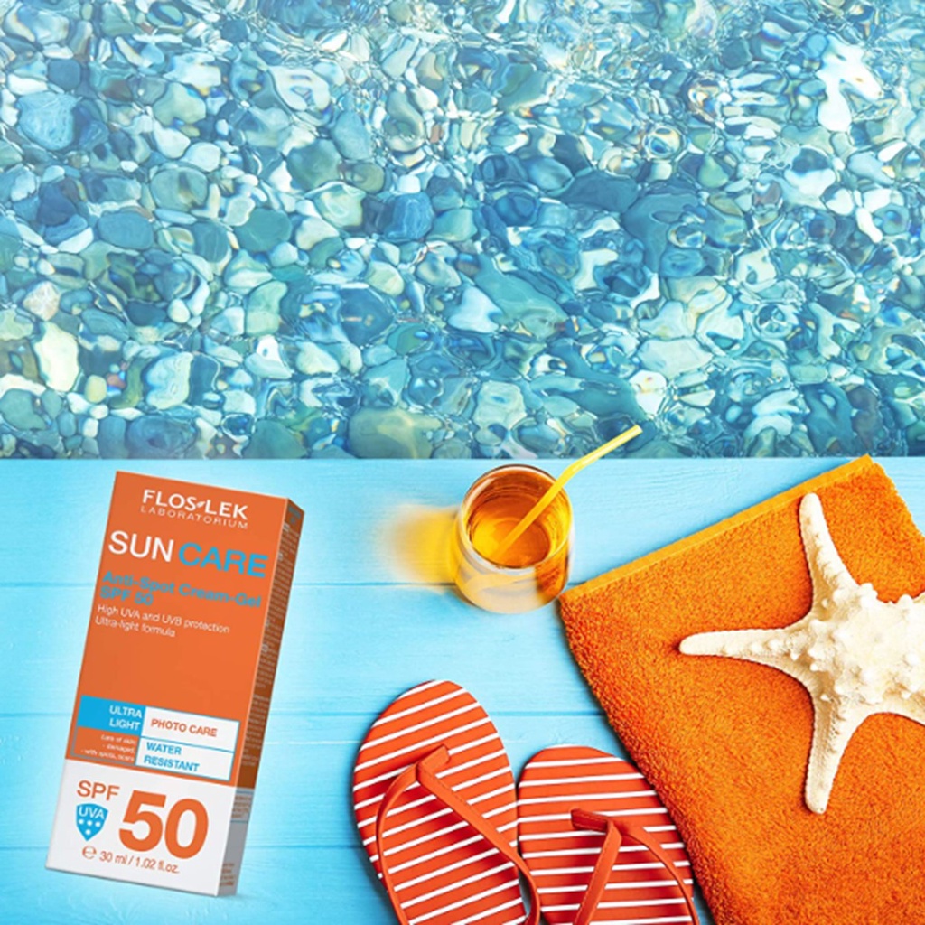 Kem chống nắng bảo vệ da, ngừa mụn Floslek Anti-Spot Cream-Gel SPF 50