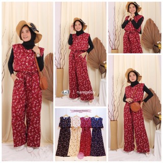 Jumpsuit Hoa Thời Trang Cho Phụ Nữ Hồi Giáo