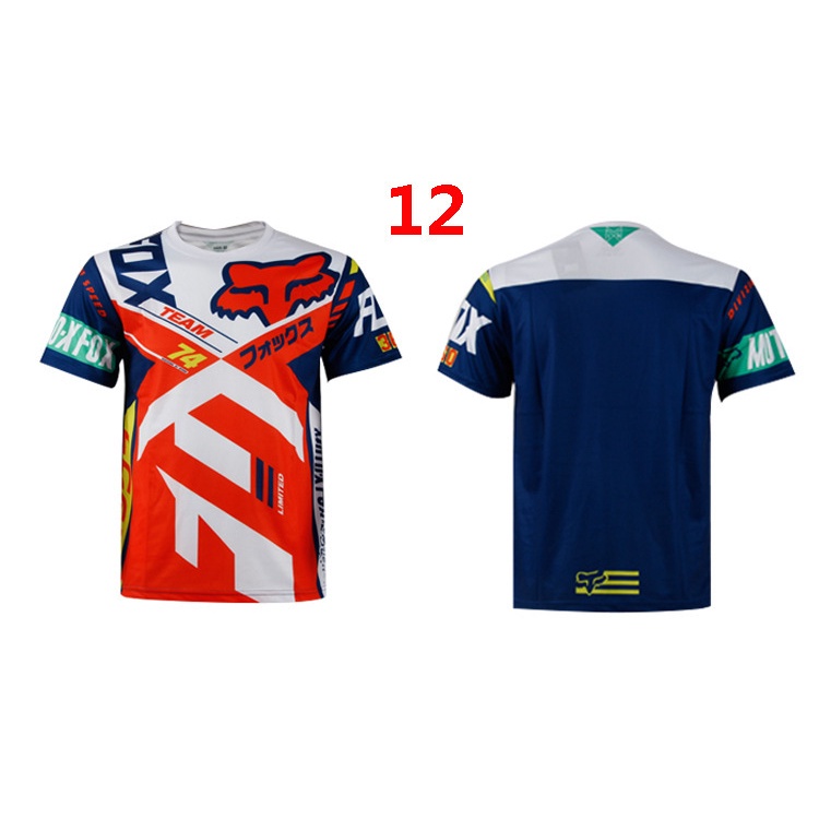FOX Racing Jersey Xe Máy Áo MOTO Top Xe Đạp Leo Núi Dài Tay Nhanh Khô Thời Trang Thoải Mái Mồ Hôi Đi