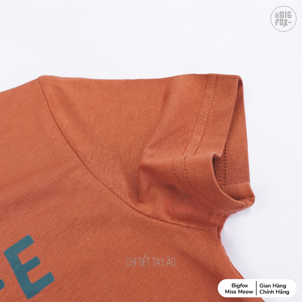 Áo phông bé trai Bigfox - Miss Meow mặc hè chất cotton mềm mịn in wild life size trẻ em 3,4,5,6,7,8,9,10,11 tuổi