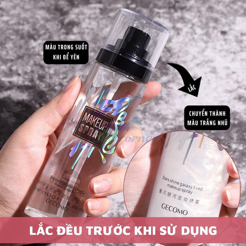 Xịt Khoá Nền - Khóa Trang Điểm - Makeup GECOMO Dưỡng Ẩm Kiềm Dầu Chống Thấm Nước