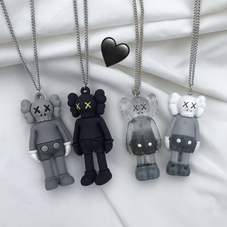 【MYQUEEN】Retro Kaws Sesame Street Doll Pendant Alloy Resin Plastic Necklace Fashion Jewelry For Women And Men