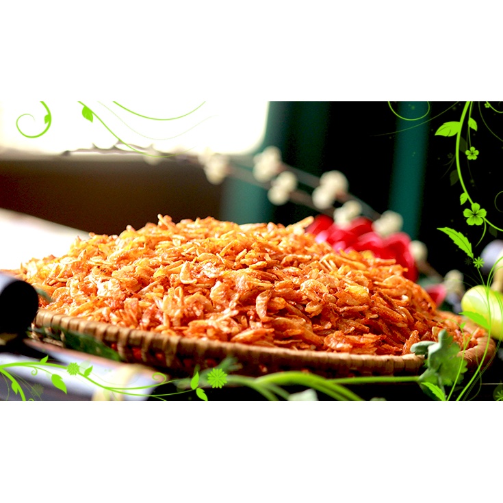 Tép sấy tẩm gia vị ăn liền Damex hũ 200g, làm bánh tráng trộn đồ ăn vặt