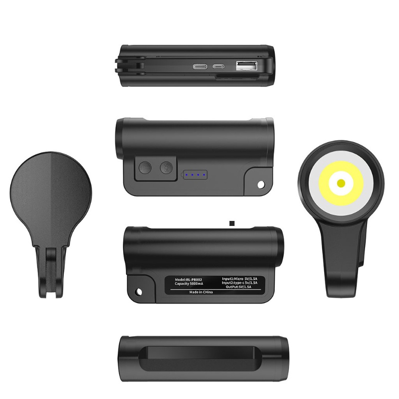 Đèn Pha LED USB Kèm Chức Năng An Toàn Cho Xe Đạp