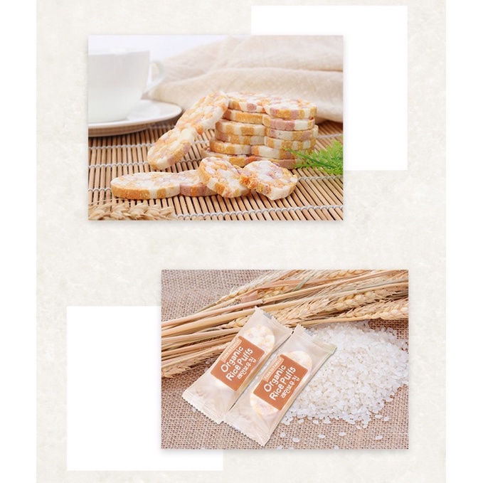 Bánh ăn dặm gạo hữu cơ Farm To Family Hàn Quốc dành cho trẻ