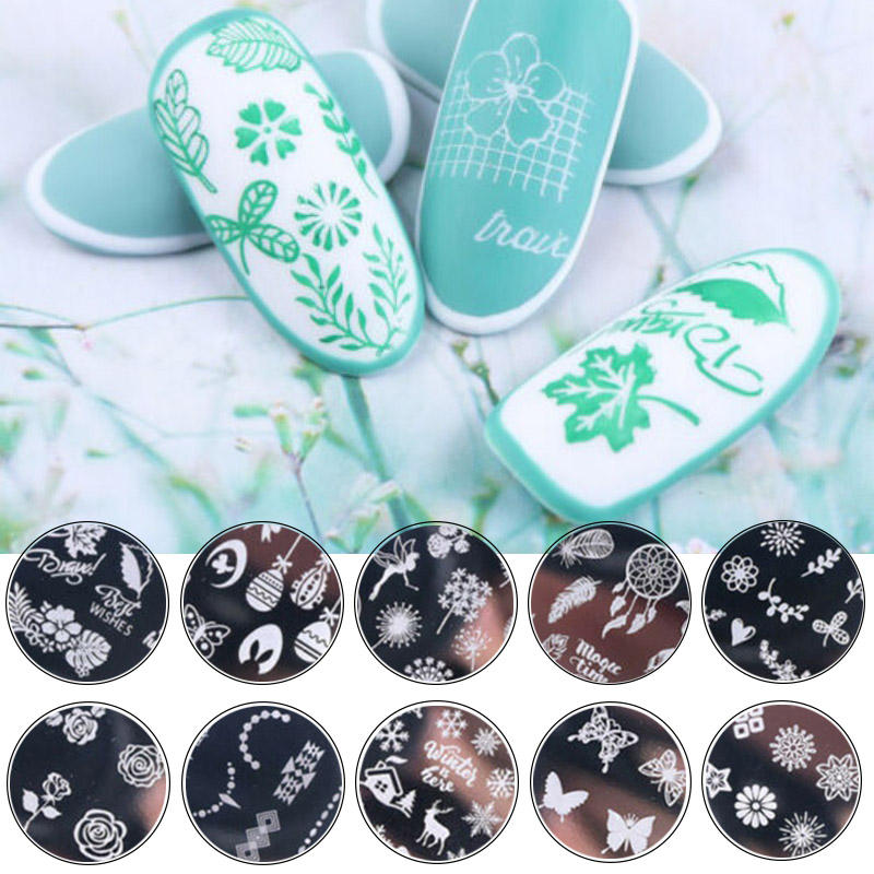 Flower Animal Pattern Nail Art Stamping Plates/ DIY Image Plate Stencil Nails Manicure Tool
