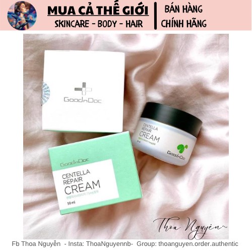 Kem Dưỡng Da Rau Má GoodnDoc Centella Repair Cream