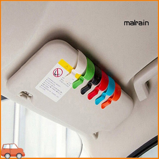 Set 2 Kẹp Giữ Thẻ/Mắt Kính Gắn Tấm Che Nắng Xe Hơi Tiện Lợi