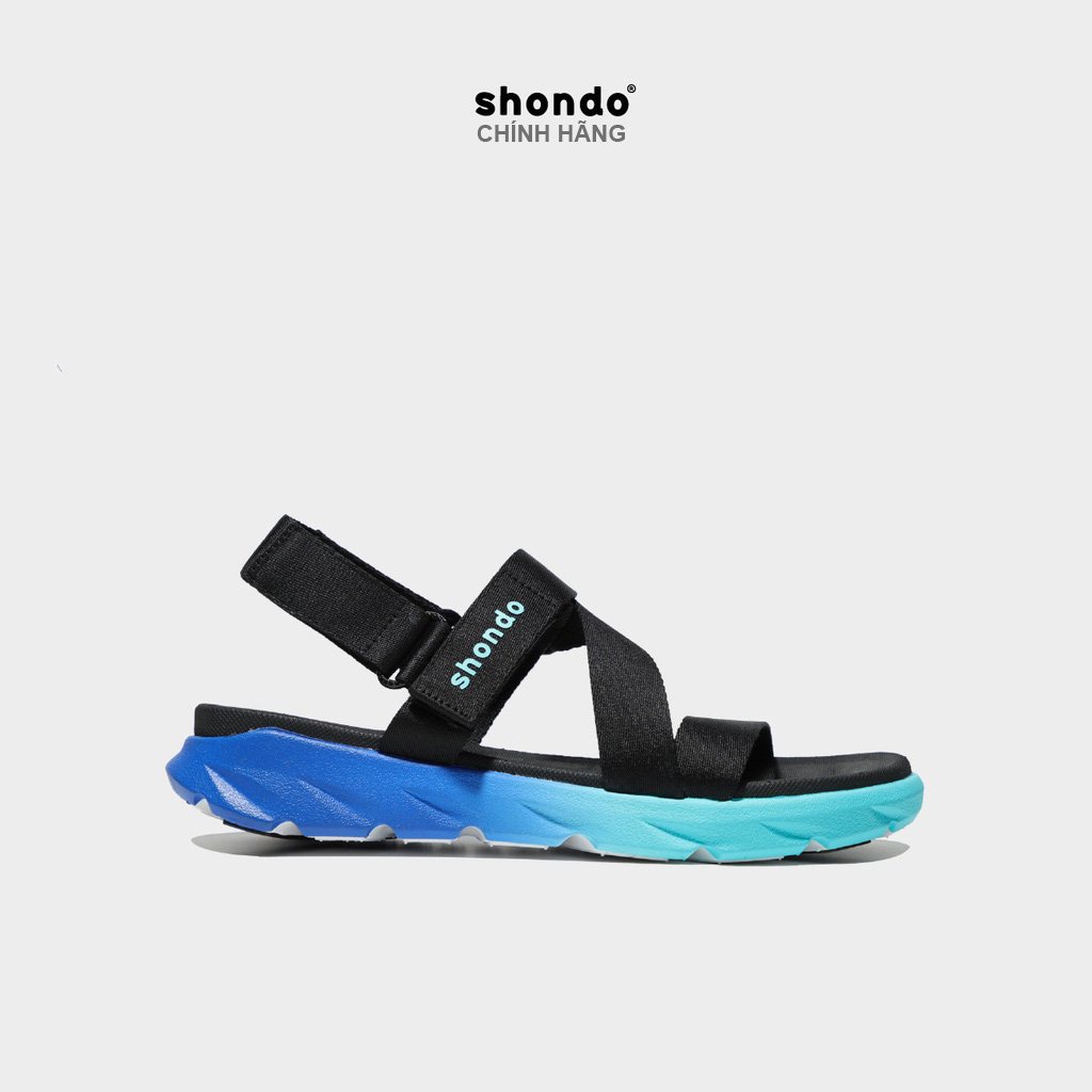 SHONDO | Sandal Shondo F6 Sport ombre đế 2 màu xanh dương - xanh dương nhạt F6S3310