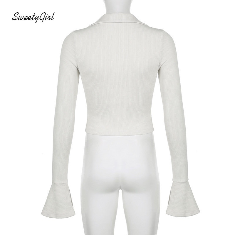 Áo Thun Polo Tay Dài Cổ Tròn Màu Trơn Ôm Eo Thời Trang 2022 Dành Cho Nữ