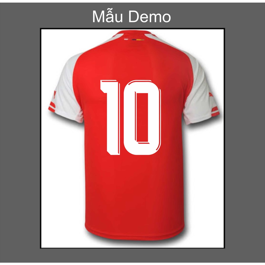 Số Áo Bóng Đá - in áo thể thao - Decal in áo đá Banh