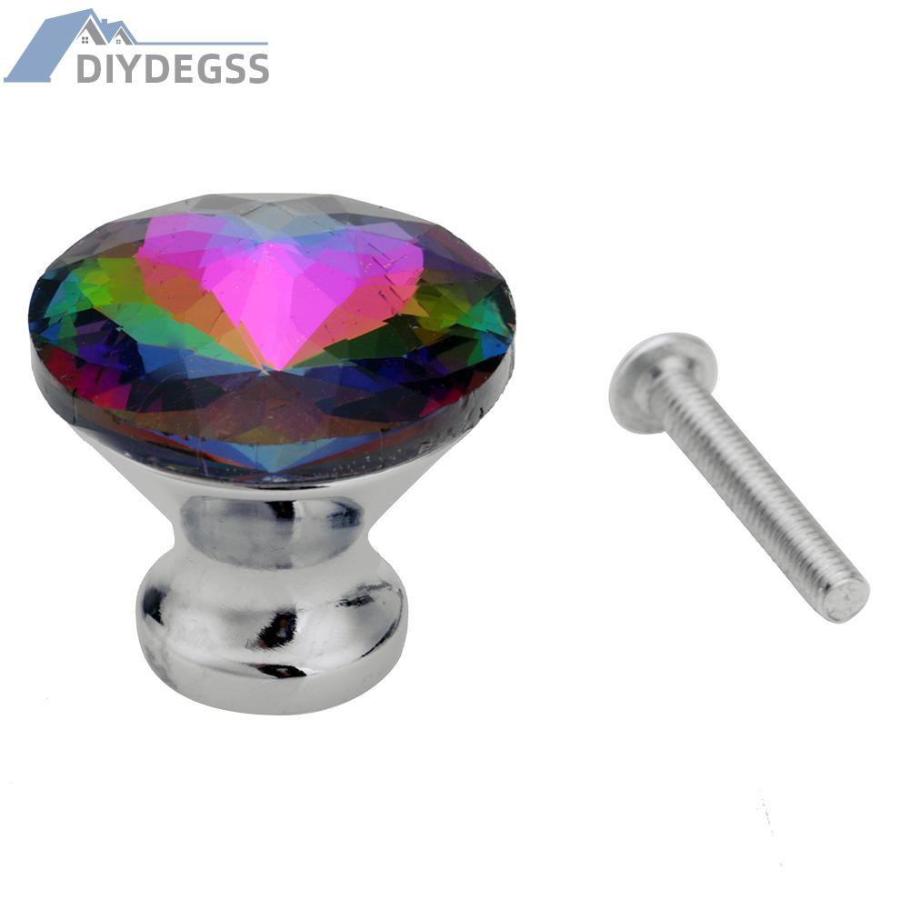 Diydegss2 Redbud Crystal Cabinet Drawer Handle Kitchen Door Pull Handle Hardware Tool