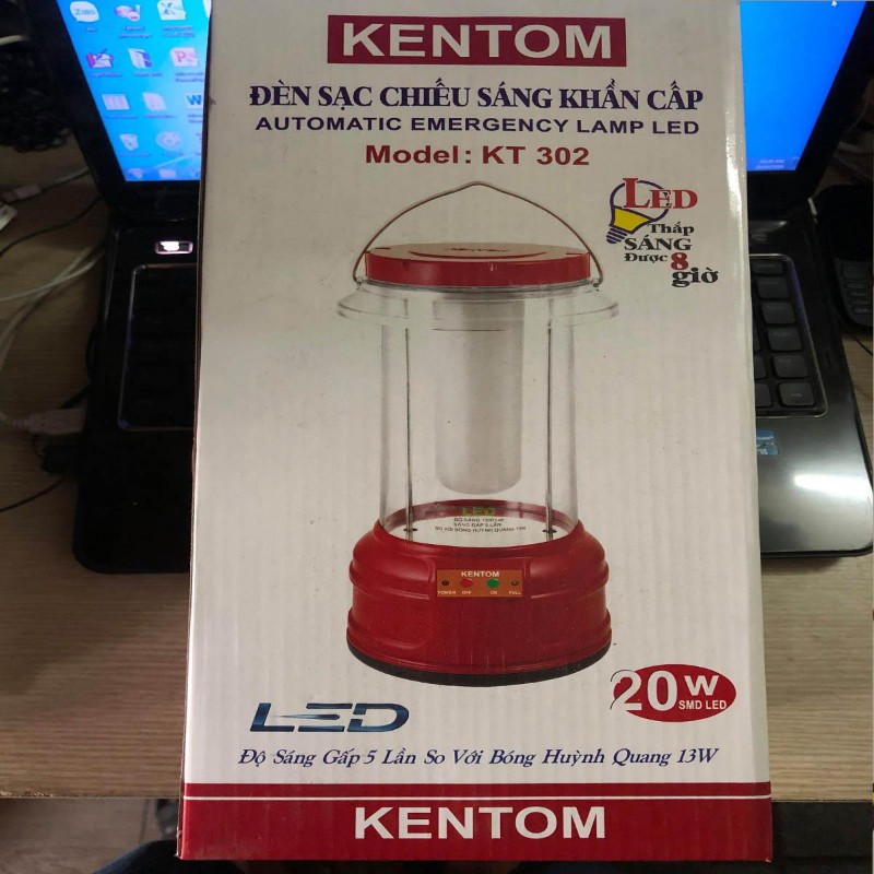 Đèn sạc Kentom KT _ 302 - BX0158