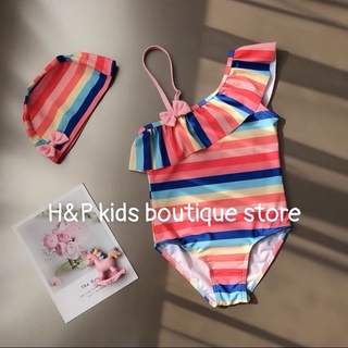 Bikini một mảnh cho bé, đồ bơi bé gái kèm mũ