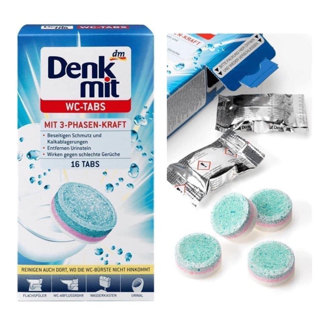 Viên khử mùi bồn cầu Denkmit Đức