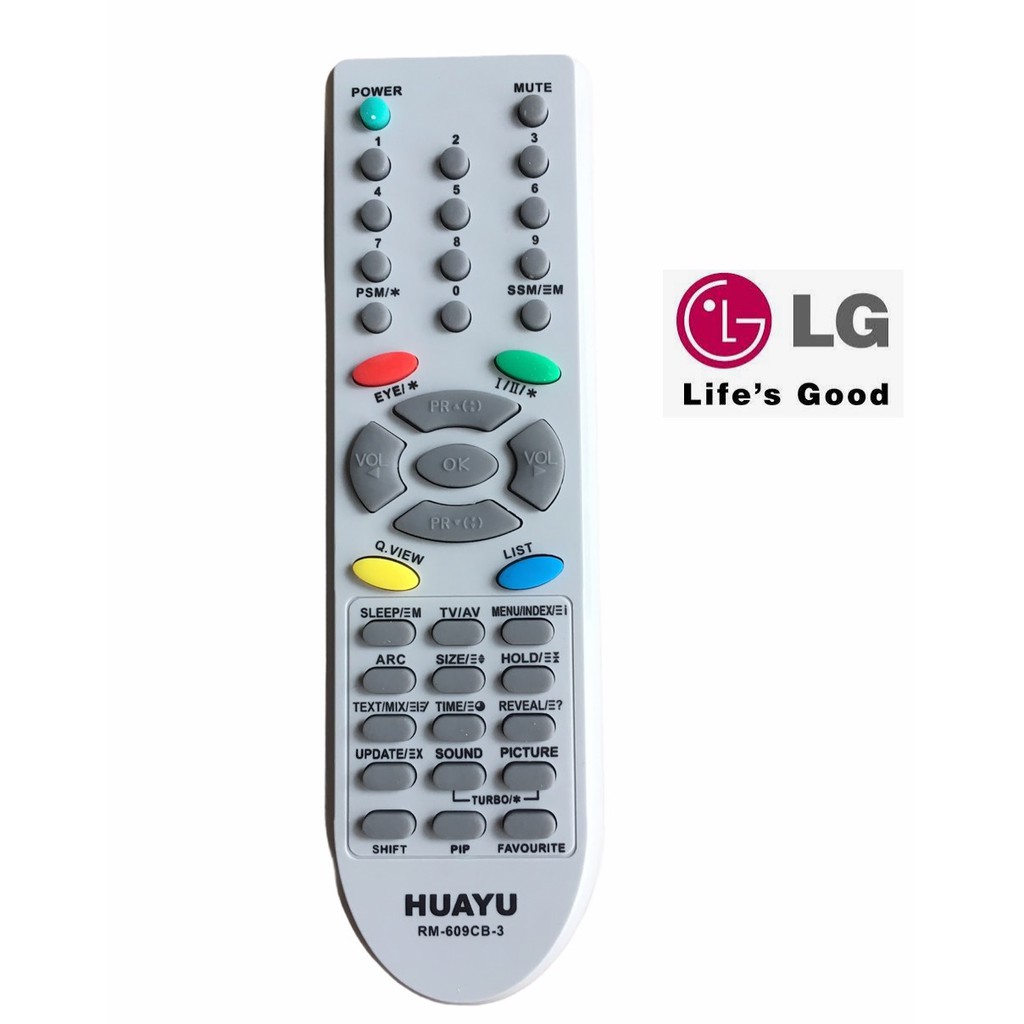 điều khiển tivi LG RM-609CB-3 loại cũ dầy CRT và chưa có mạng internet - Remote Điều khiển tivi LG RM 609CB 3 đời  cổ