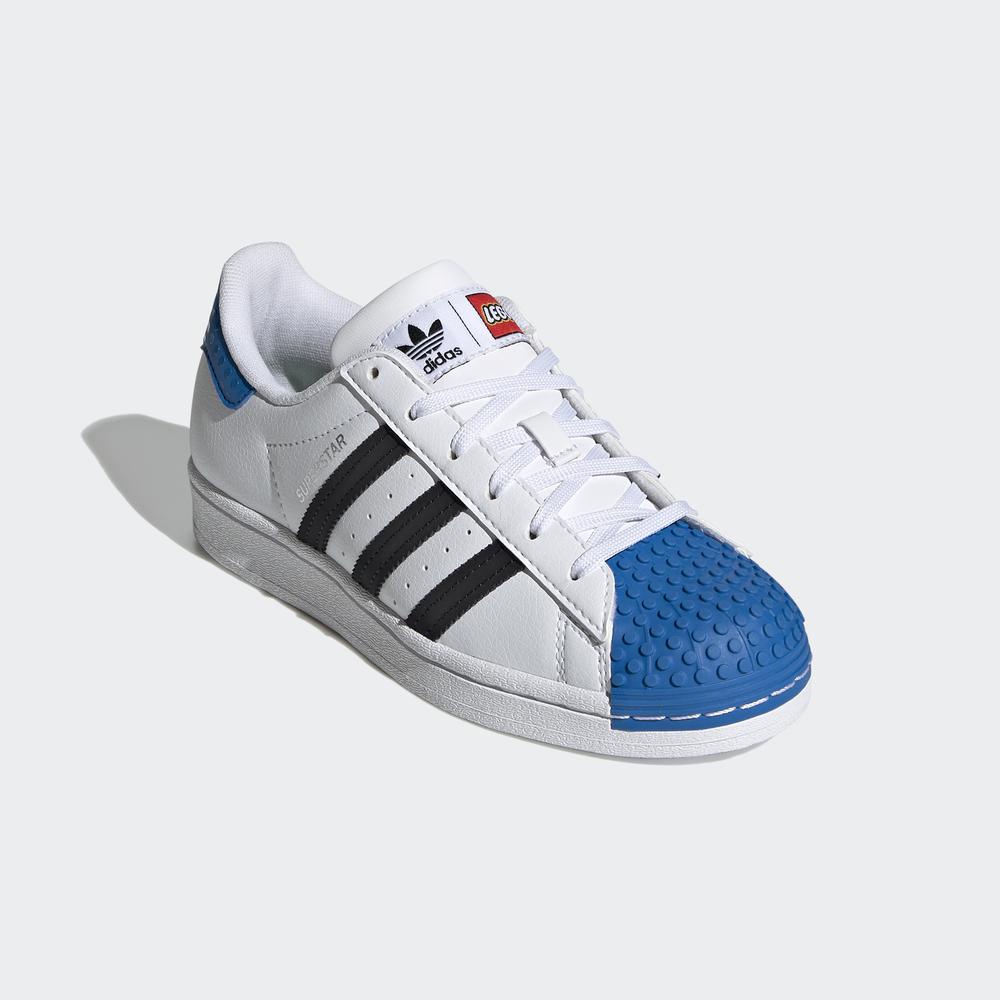 Giày adidas ORIGINALS Unisex trẻ em Giày adidas Superstar x LEGO® Màu trắng H03954