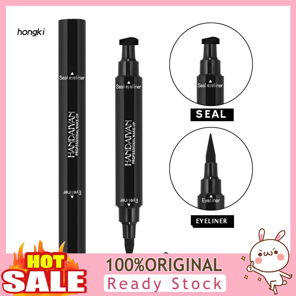 Bút kẻ mắt nước hai đầu màu đen kèm con dấu chấm đuôi mắt gợi cảm
 | BigBuy360 - bigbuy360.vn