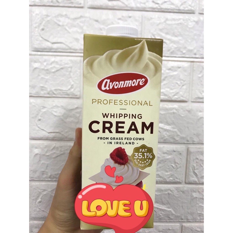 Kem Sữa Béo (Whipping) Cream Avonmore 1L
