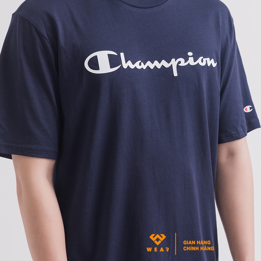 Áo Champion EU Crewneck Tshirt - Navy - 214747NNY
