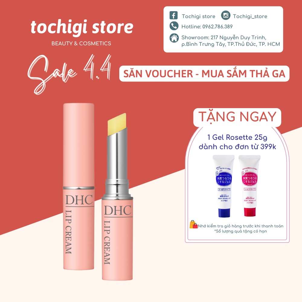 Son dưỡng môi DHC Lip Cream 1,5g (Bản Mới)