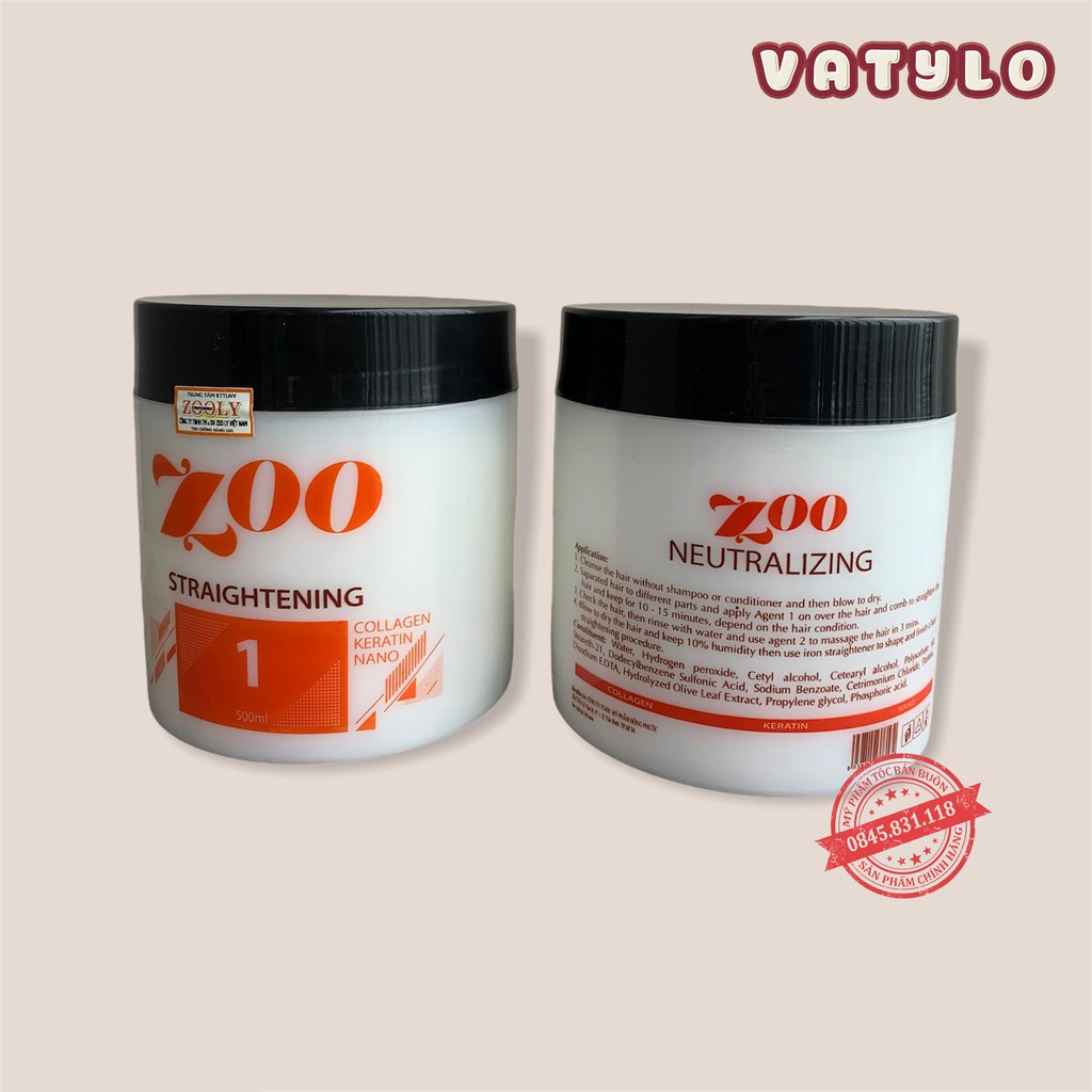 [ Tặng Bao Tay] Thuốc duỗi tóc phục hồi Zoo Colagen 500MLx2 | Hàng Chính Hãng CT60 | BigBuy360 - bigbuy360.vn