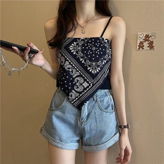 áo yếm hai dây khăn lụa hottrend xuân hè 2021