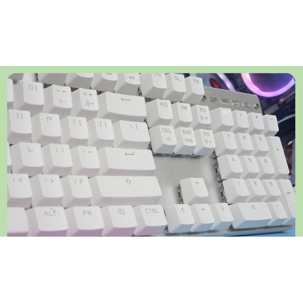 BÀN PHÍM CƠ ZERO METOO FW104 LED TRẮNG | BigBuy360 - bigbuy360.vn