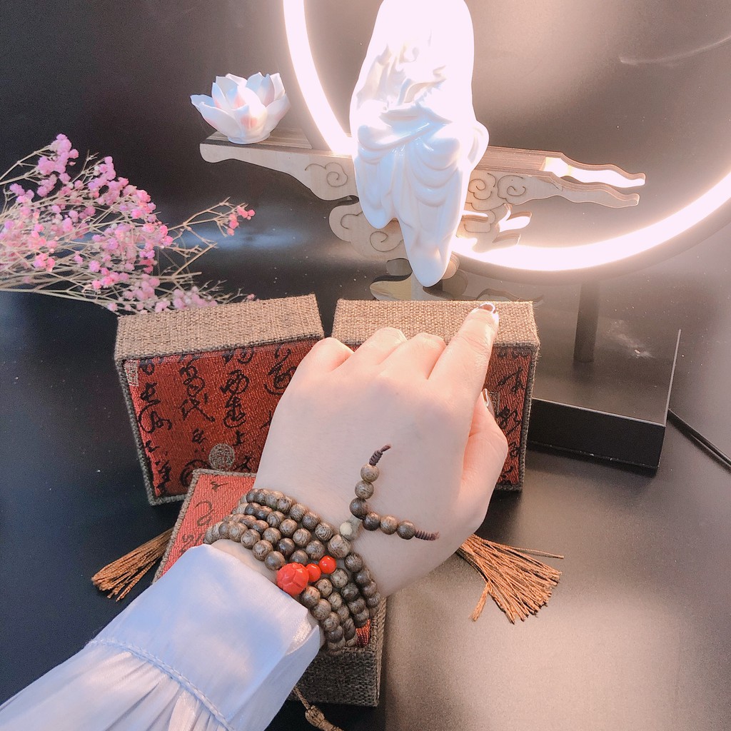Vòng Tay Trầm Hương Kỳ Gia 6 Li 108