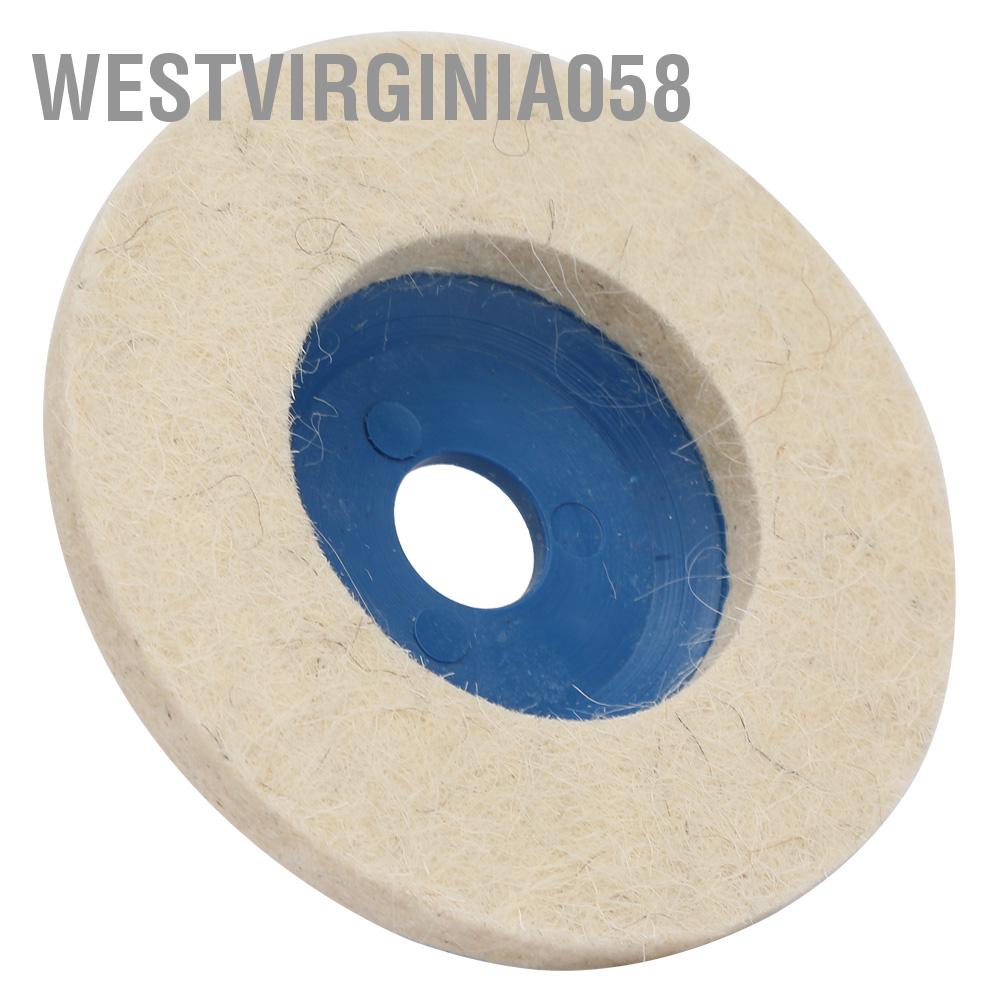 Westvirginia058 Westvirginia058 Bánh xe len có góc cạnh thực tế phổ biến 4 inch Đánh bóng bằng nỉ Đĩa đánh 3 chiếc