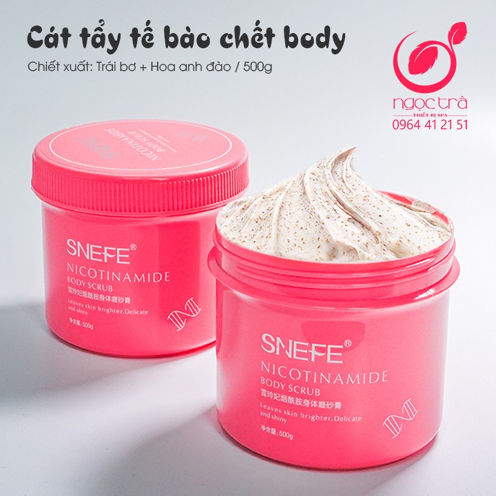 Cát tẩy tbchết SNEFE 500g - chuyên dụng cho spa