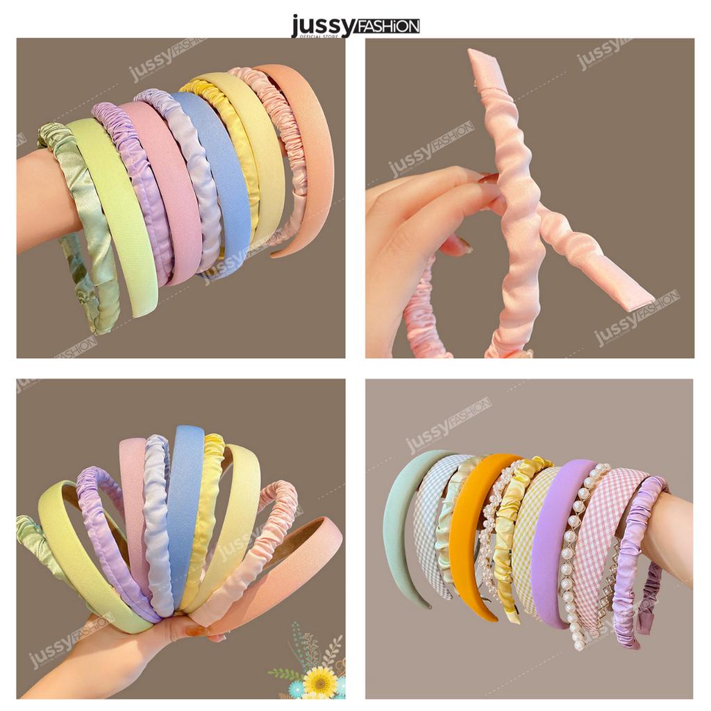 Set 5 Băng Đô Hoa Nhí Xinh Xắn Nhiều Mẩu Ngẫu Nhiên Jussy Fashion Kiểu Bờm Tóc Phong Cách Vintage Nhiều Màu Hot Trend