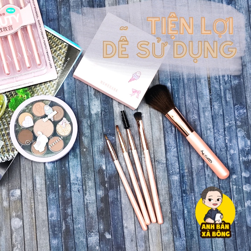 Cọ bộ trang điểm nhỏ gọn KELI Beauty 7676