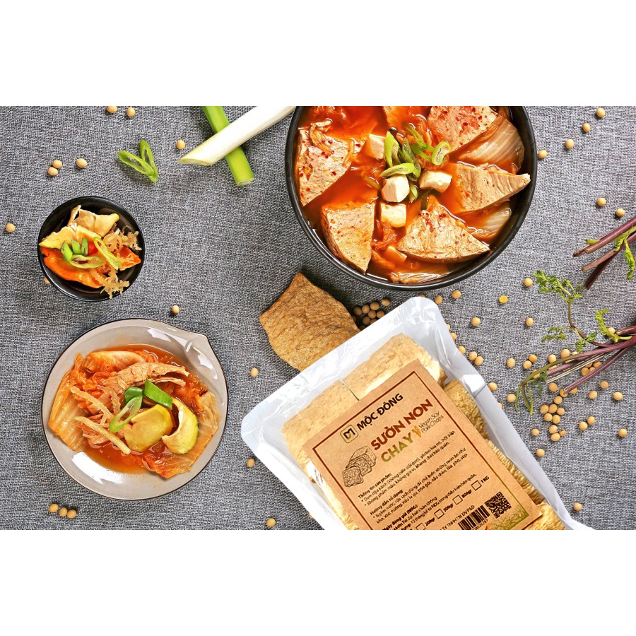 Thực phẩm chay - Túi 200gr Sườn Non chay đậu nành cao cấp