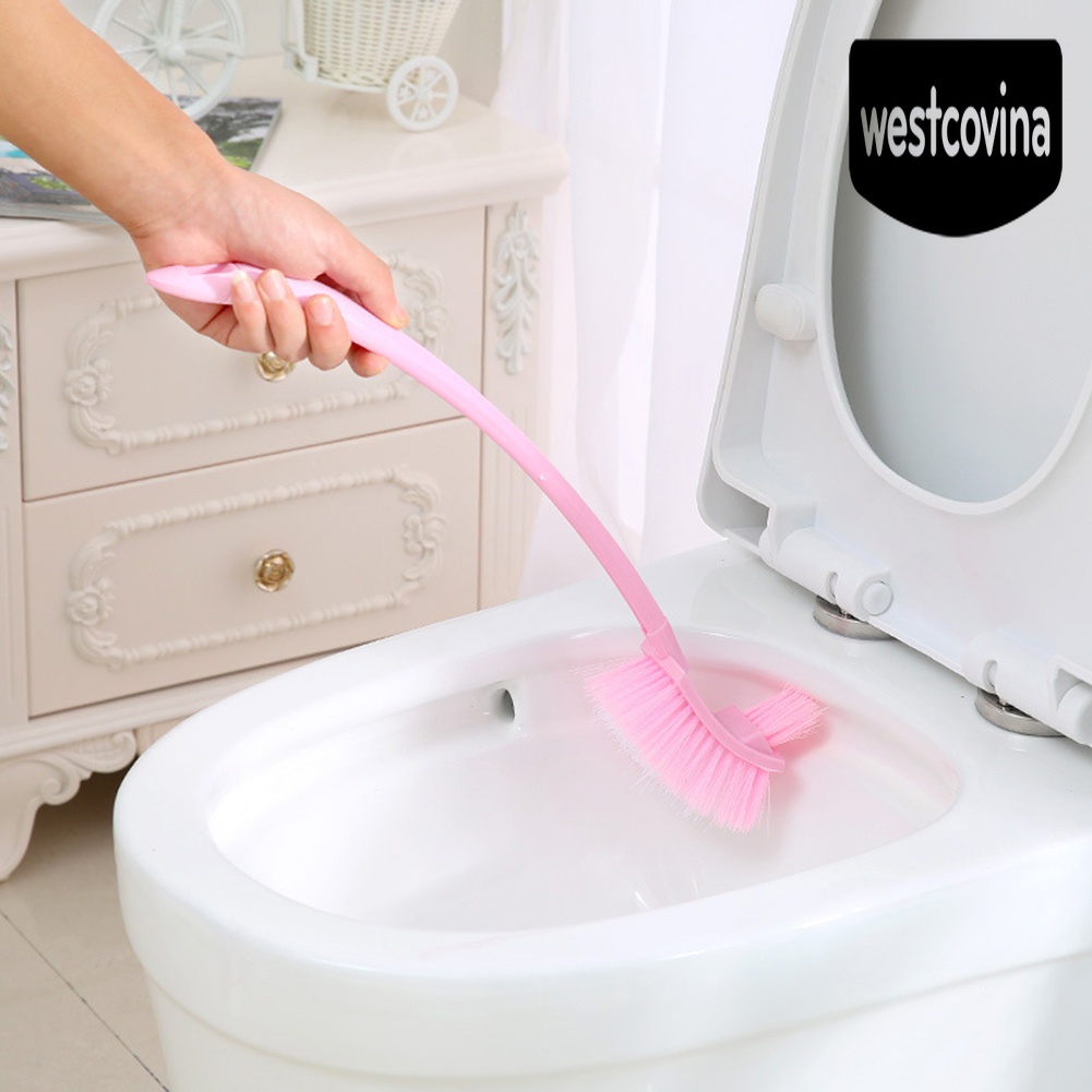 [Hot]☀ Bàn Chải Chà Toilet Hai Mặt Thiết Kế Nhỏ Gọn Tiện Dụng