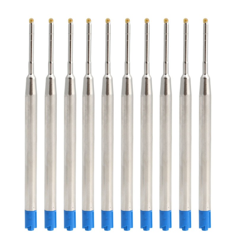 Set 10 Ruột Bút Bi Xanh 1mm