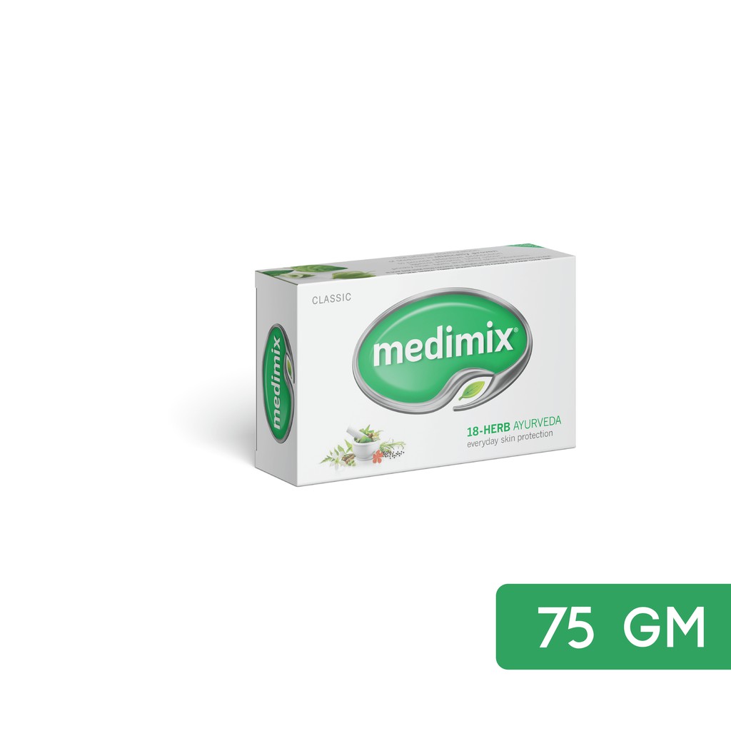 Xà Phòng Medimix 18 Loại Thảo dược Ayurveda Bảo Vệ Da Hàng Ngày 75g