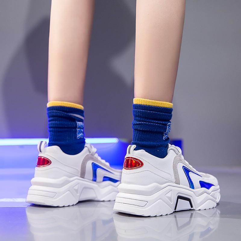 Giày thể thao nữ Phản quang, Clunky Sneaker, 💥Phong cách Hàn Quốc 2020 mẫu mới😍 3 màu có sẵn (D203) | BigBuy360 - bigbuy360.vn