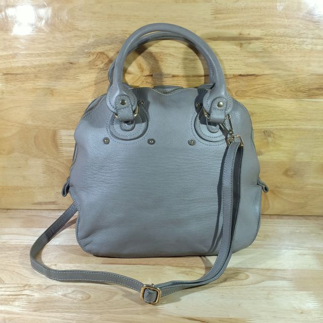 Túi xách công sở da thật secondhand (túi si uyen2hand vintage tuyển sale) 110608