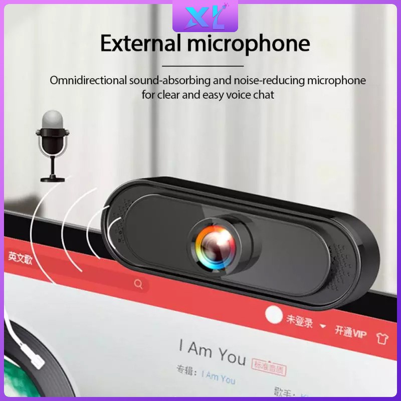 Webcam Kỹ Thuật Số Full Hd 1080p Xoay 360 Độ Có Thể Điều Chỉnh Dành Cho Pc Laptop | BigBuy360 - bigbuy360.vn