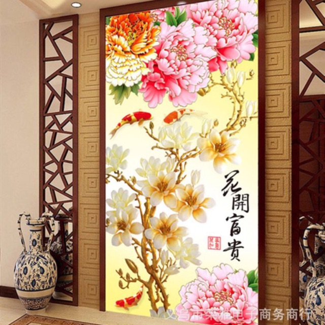 Tranh đính đá hoa quả H679