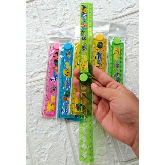 Thước thẳng có thể gấp gọn 30cm in họa tiết siêu dễ thương ⚡ SIÊU HOT ⚡ Thước kẻ cho học sinh, văn phòng