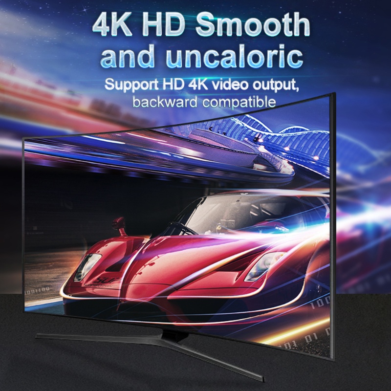 Công tắc 3x1 HDMI hỗ trợ 4K HD 3D với cáp tốc độ cao màu đen