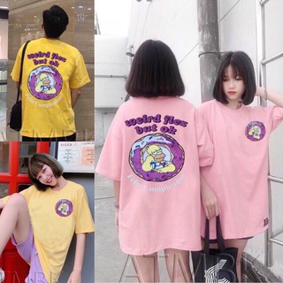áo phông simpsons size m,l oversize unisex nam nữ tay lỡ form rộng cotton DƯ TÚ LỆ