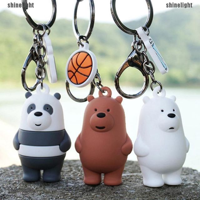 Móc KHÓA WE BARE BEARS 3 CHÚ GẤU